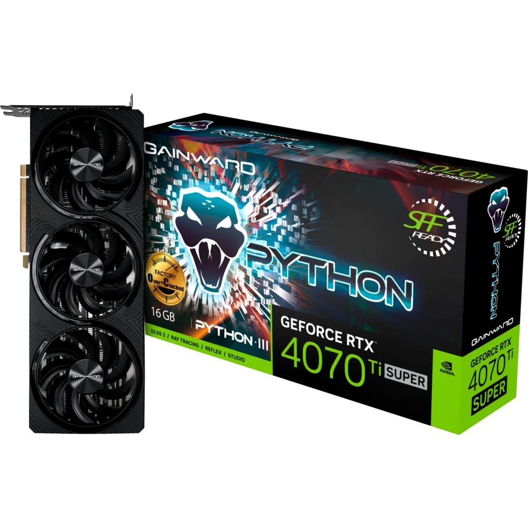 Gainward GeForce RTX 4070 Ti SUPER Python III OC - Neu