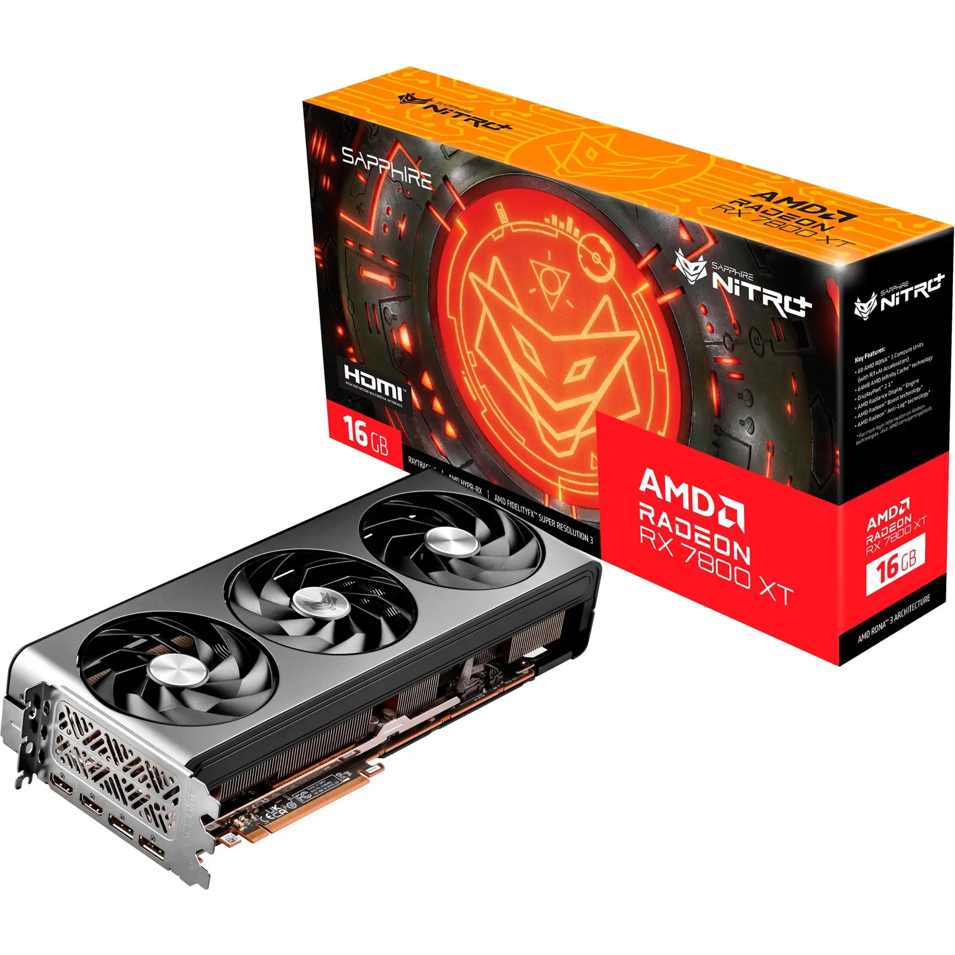 SAPPHIRE Radeon RX 7800 XT NITRO+ GAMING OC 16G - Miete