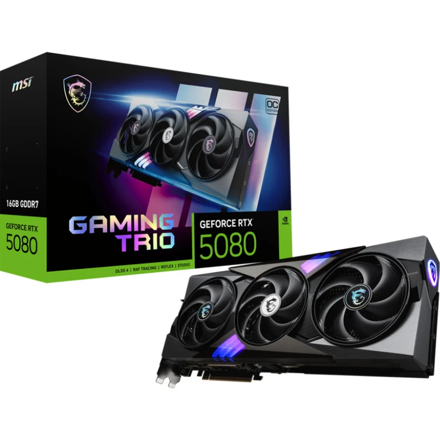 MSI GeForce RTX 5080 GAMING TRIO OC 16GB - Miete