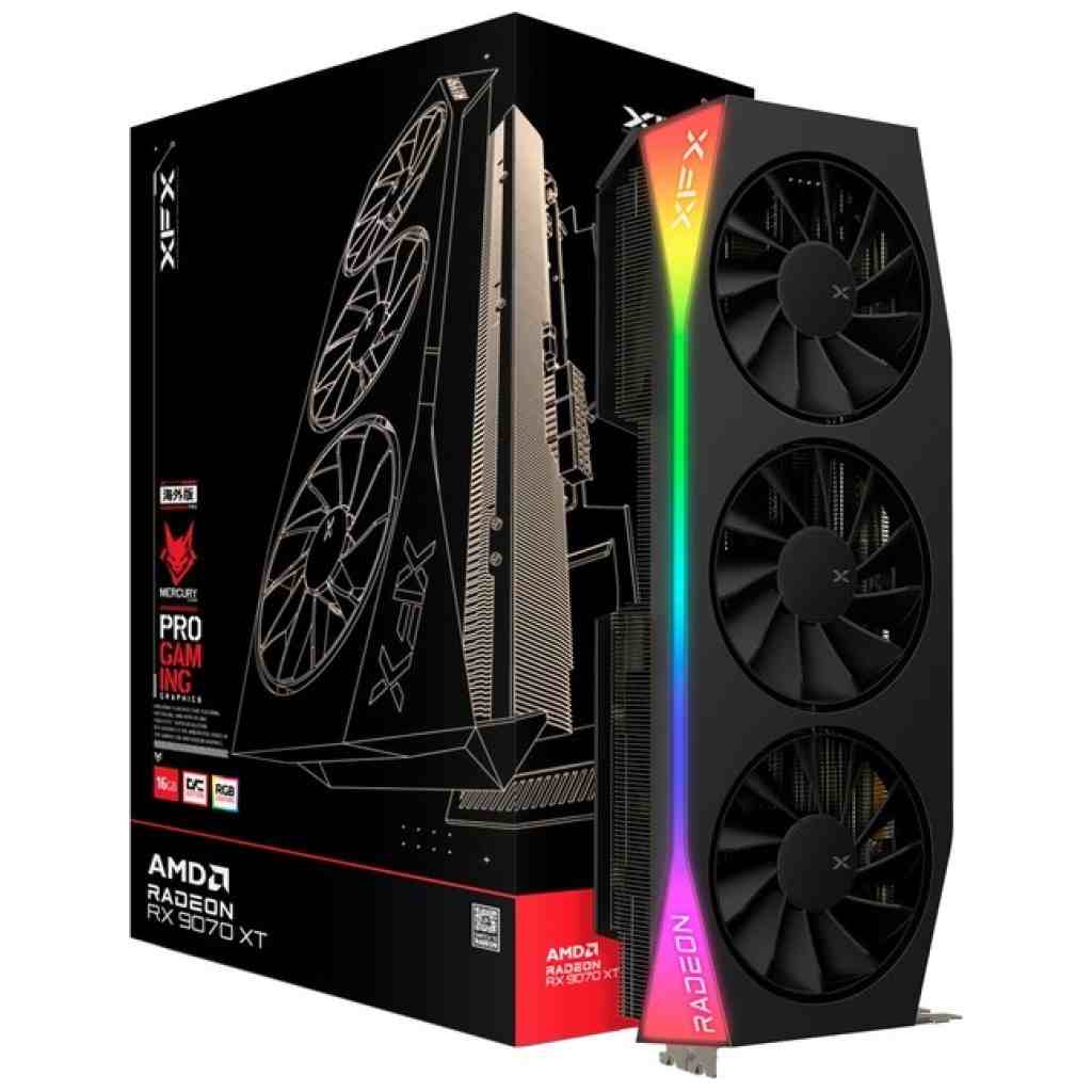XFX Mercury AMD Radeon RX 9070 XT OC 16GB Grafikkarte Bild 1